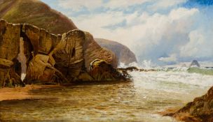 J G SNAPE (19th/20th century) British Perranporth (Cornwall) Oil on canvas, signed,