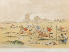 HABLOT KNIGHT BROWNE (1815-1882) British Twelve Humorous Hunting Prints Lithographs,