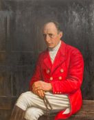 Attributed to FRASER (20th century) Portrait of John Johnstone, in Hunting Attire Oil on canvas,