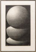 MAURITS CORNELIS ESCHER (1898-1972) Dutch (AR) Three Spheres Limited edition wood engraving,
