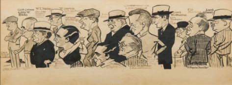 CAPTAIN GEORGE DOUGLAS MACHIN DFC (Known as MAC) (1893-1985) British (AR) Original of Cartoon in