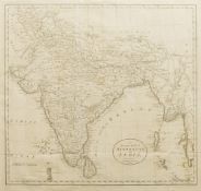 WILLIAM DARTON (1755-1819) British An Accurate Map of Hindostan or India From the Best