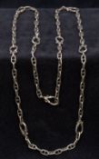 A Hermes 925 silver Chaine D'Ancre Farandole necklace, stamped Hermes,
