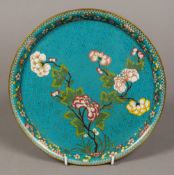 A 19th century Chinese cloisonne dish