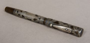 A vintage Waterman Ideal Sterling silver