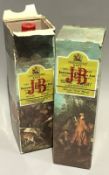 Two boxed bottles of Justerini & Brooks Ltd J&B rare blended Scotch Whisky