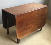 A Georgian mahogany drop leaf table