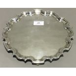 A silver salver (approximately 17 troy ounces)