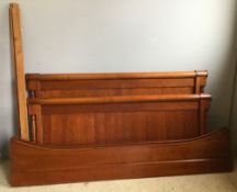 A modern sleigh bed