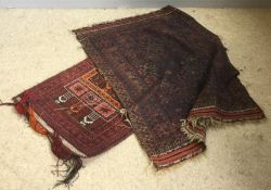 A saddle bag rug