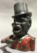 An American cast iron ''Negro'' money box