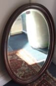 A mahogany framed mirror