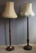 Two standard lamps