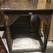 An antique oak table,