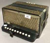 A Hohner concertina accordion