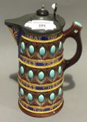 A Wedgwood majolica jug