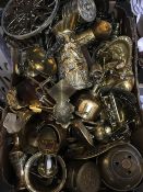 A large quantity of brassware