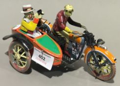 A tin plate motorbike