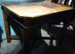 A mahogany side table