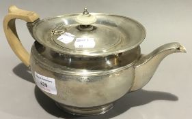 An Elkington & Co silver plated teapot