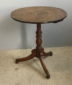 A George III oak tripod table