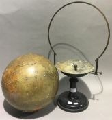 A 19th century French terrestrial globe