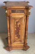 A Victorian carved oak centre cabinet,