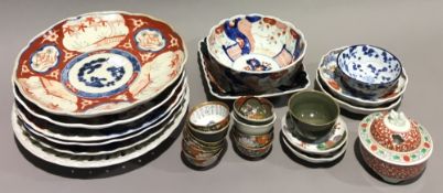 A quantity of Japanese Imari porcelain, etc.