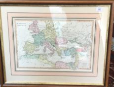 Romanian Imperium map, AFTER WILKINSON, published 1818,