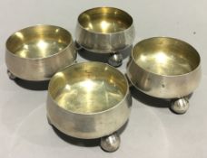 A set of four Victorian silver salts