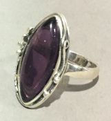 A silver dress ring