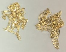 Two 9 ct gold chains