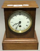 An Edwardian mahogany mantle clock