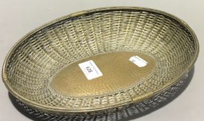 A silver plated basket