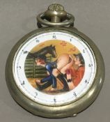 An erotic pocket watch