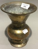 An 18th/19th century Eastern bronze vase