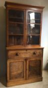 A Victorian mahogany secretaire bookcase