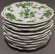 A set of Chamberlains Worcester dessert plates