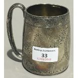 A Victorian silver Christening mug (170 grammes)