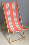 A vintage deck chair