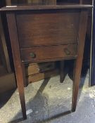 A small early 20th century mahogany sewing box