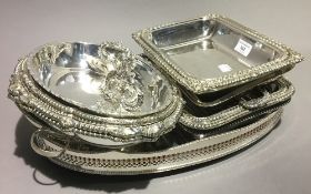 A quantity of silver plate,