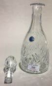 A Thomas Webb cut crystal decanter,