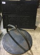 A Victorian firehood and a skillet