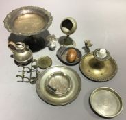 A quantity of various silver plate