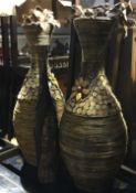 A pair of Willow vases,