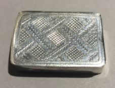 A silver snuff box