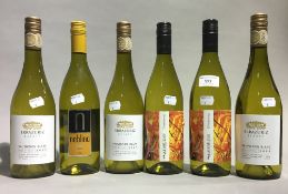 Six bottles of Chillean white wine, comprising: three Errazuriz Estate Sauvignon Blanc 2009,