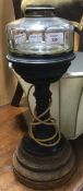 A Victorian converted oil lamp