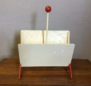 A mid century magazine rack